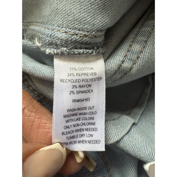 Marc New York Women's High Rise Wide Leg Jeans Light Wash Denim Stretch Sailor B - Picture 10 of 11